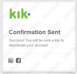 آموزش تصویری حذف اکانت کیک مسنجر Kik Messenger