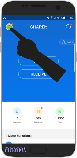 آموزش تغییر مسیر فایل های دریافت شده در شریت SHAREit اندروید + کامپیوتر