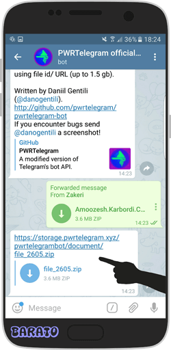آموزش دانلود فایل با با لینک مستقیم از تلگرام + تبدیل لینک به فایل