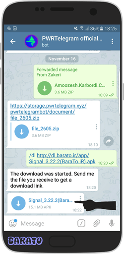 آموزش دانلود فایل با با لینک مستقیم از تلگرام + تبدیل لینک به فایل