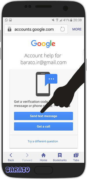 آموزش بازیابی رمز فراموش شده جیمیل در اندروید Gmail