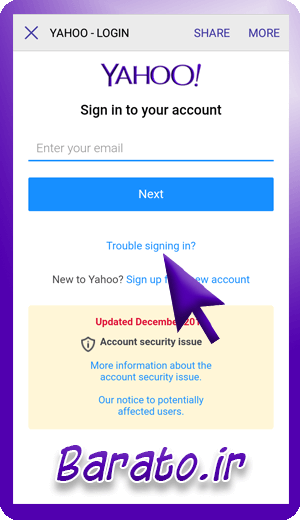 آموزش تصویری بازیابی ایمیل فراموش شده یاهو Yahoo
