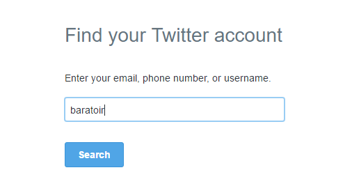 آموزش تصویری بازیابی رمز فراموش شده توییتر Twitter