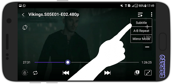 آموزش تصویری اضافه کردن زیر نویس به فیلم در کام پلیر KMPlayer اندروید