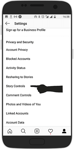 hide story post