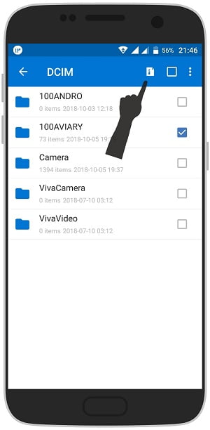 آموزش تصویری ساخت فایل zip با برنامه winzip در اندروید