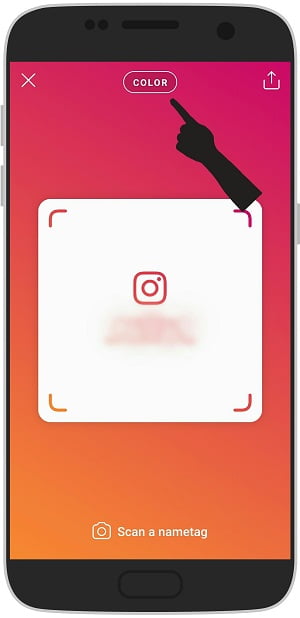 آموزش تصویری ساخت نیم تگ اینستاگرام در اندروید NameTag