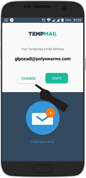 آموزش Temp Mail نحوه ساختن ایمیل موقت در اندروید