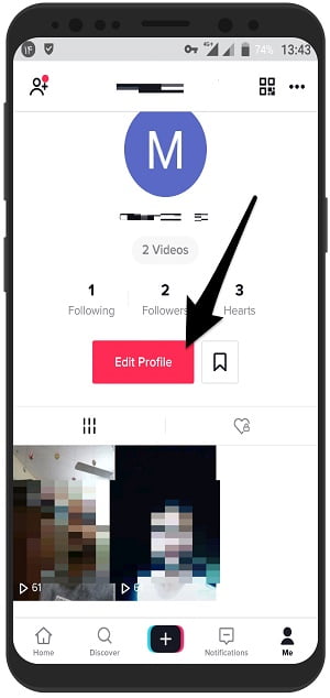 آموزش تصویری ساخت نام کاربری ایدی برای تیک توک TikTok در اندروید