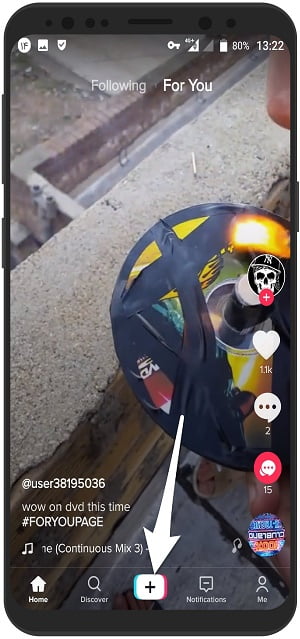 آموزش ارسال پست جدید در تیک تاک TikTok ویدیو در اندروید