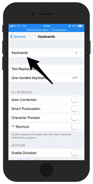 add language keyboard apple3