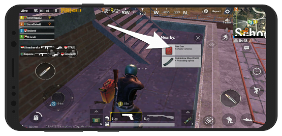 آموزش بنزین زدن خودرو در پابجی موبایل PUBG