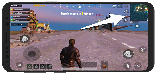 آموزش خاموش و روشن کردن میکروفن در بازی پابجی موبایل PUBG 2 Turnon microphone PUBG1