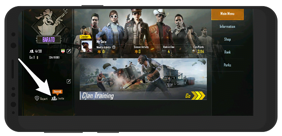 invite clan pubg3