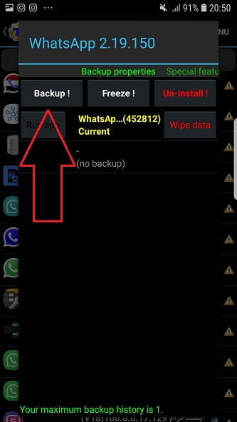 gbwhatsapp andeoid 43