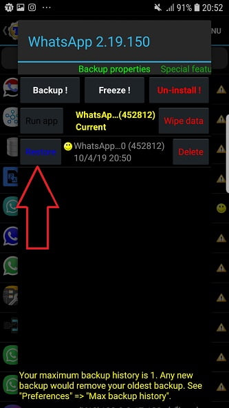 gbwhatsapp andeoid 44