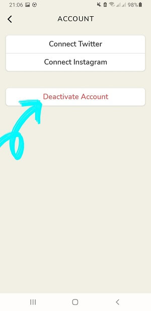 آموزش تصویری حذف اکانت کلاب هاوس در اندروید Delete Account Clubhouse