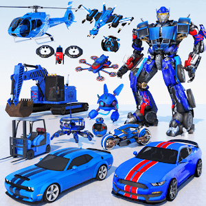 Jet Robot Car Transformation