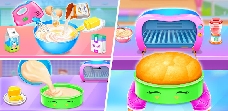 Ice Cream Cake Maker دانلود بازی سرآشپز کیک بستنی مود بینهایت