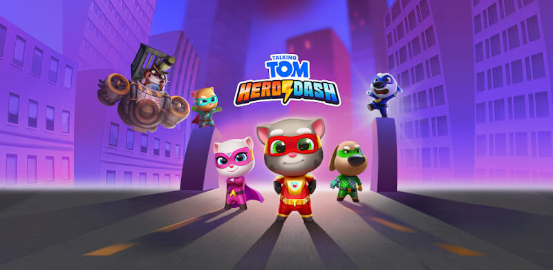Tom Hero 4.9.2 دانلود بازی نجات جهان با تام سخنگو مود بینهایت گربه قهرمان