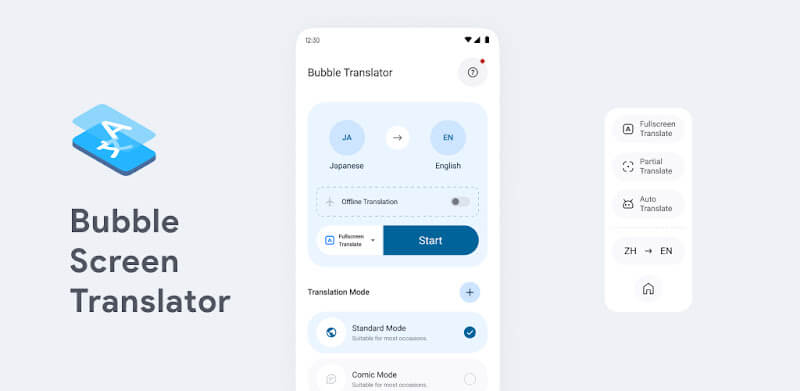 Bubble Translate دانلود برنامه مترجم شناور ترجمه متن داخل بازی و برنامه
