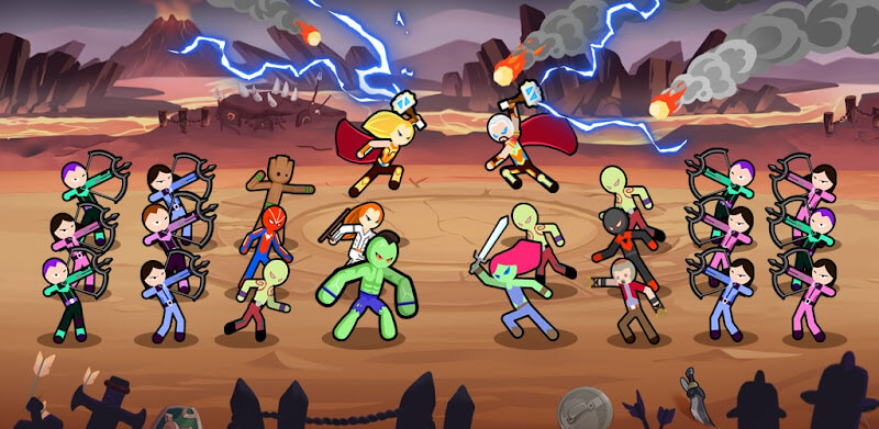 Epic Heroes War دانلود بازی جنگ قهرمانان مود بینهایت