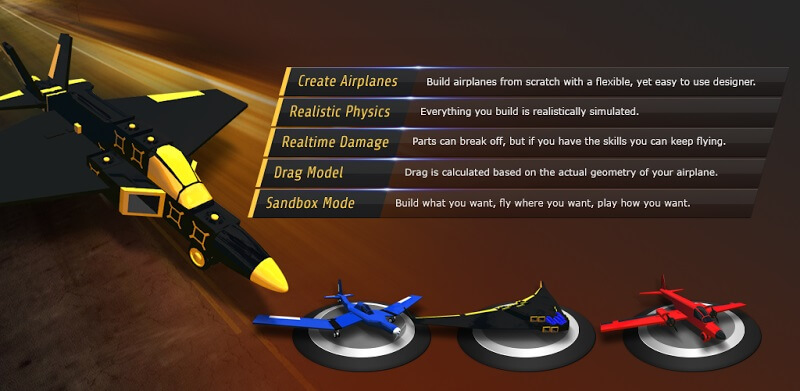 SimplePlanes دانلود بازی ساخت هواپیما با لینک ستقیم