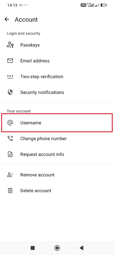 مرحله دوم آموزش ساخت ایدی واتساپ - ورود به بخش Account